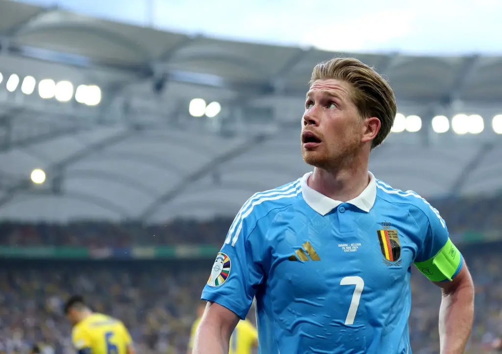 Kevin de Bruyne was given player of the match after the 0-0 draw with Ukraine. (Image: Getty)