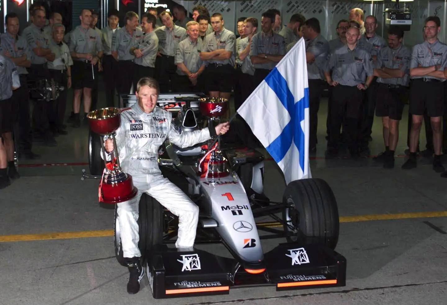 Mika Hakkinen won the Formula 1 world title in 1998 and 1999 (Image: Getty)