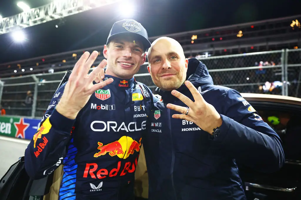 Verstappen and Lambiase have worked together at Red Bull for a decade. (Image: Mark Thompson/Getty Images)