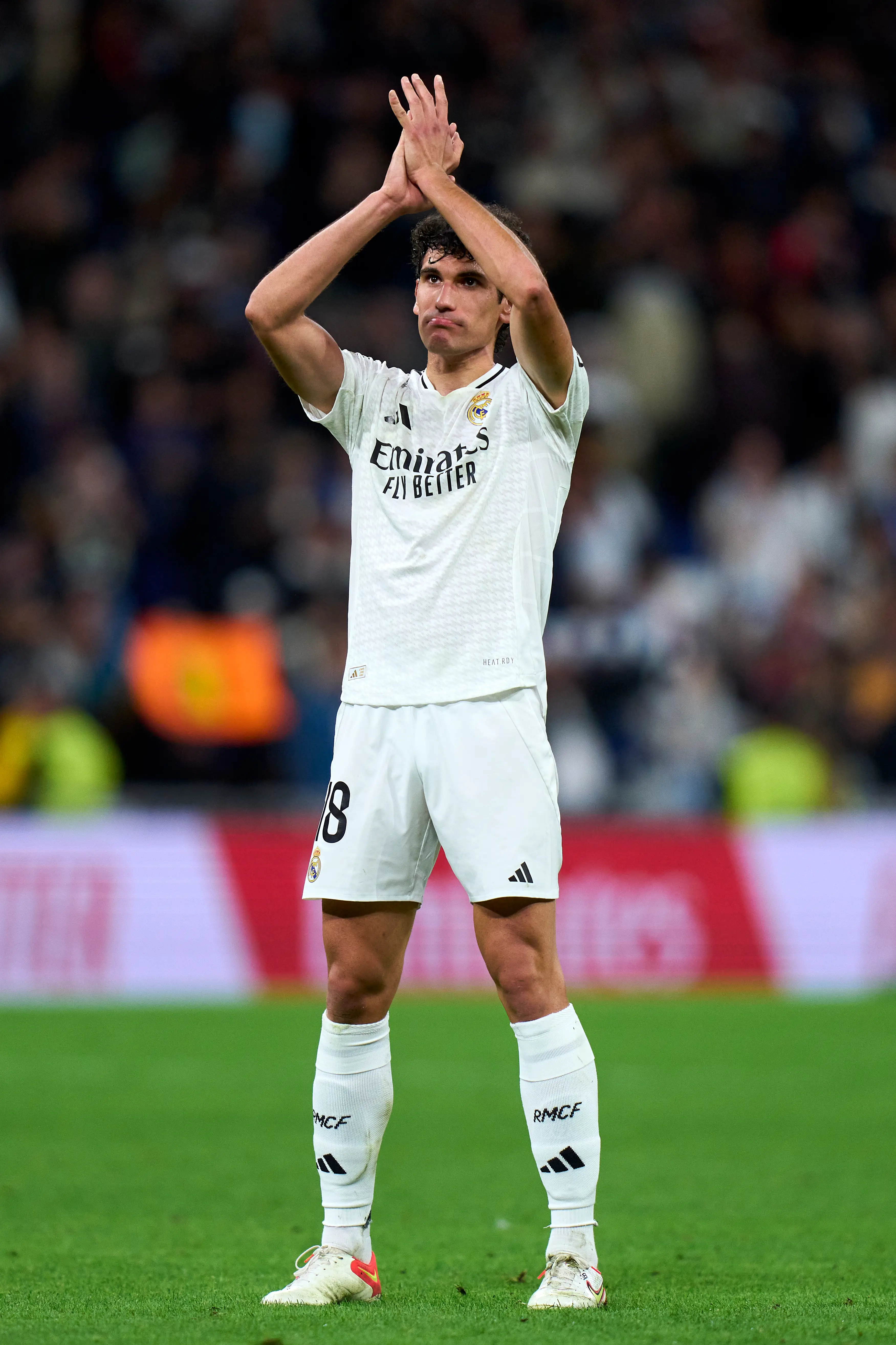 Jesus Vallejo played his final game for Real against Real Sociedad. Image: Getty