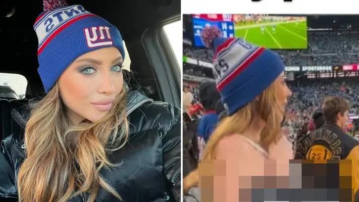 Model claims NFL player paid her to flash during game and 'distract' opposition players 