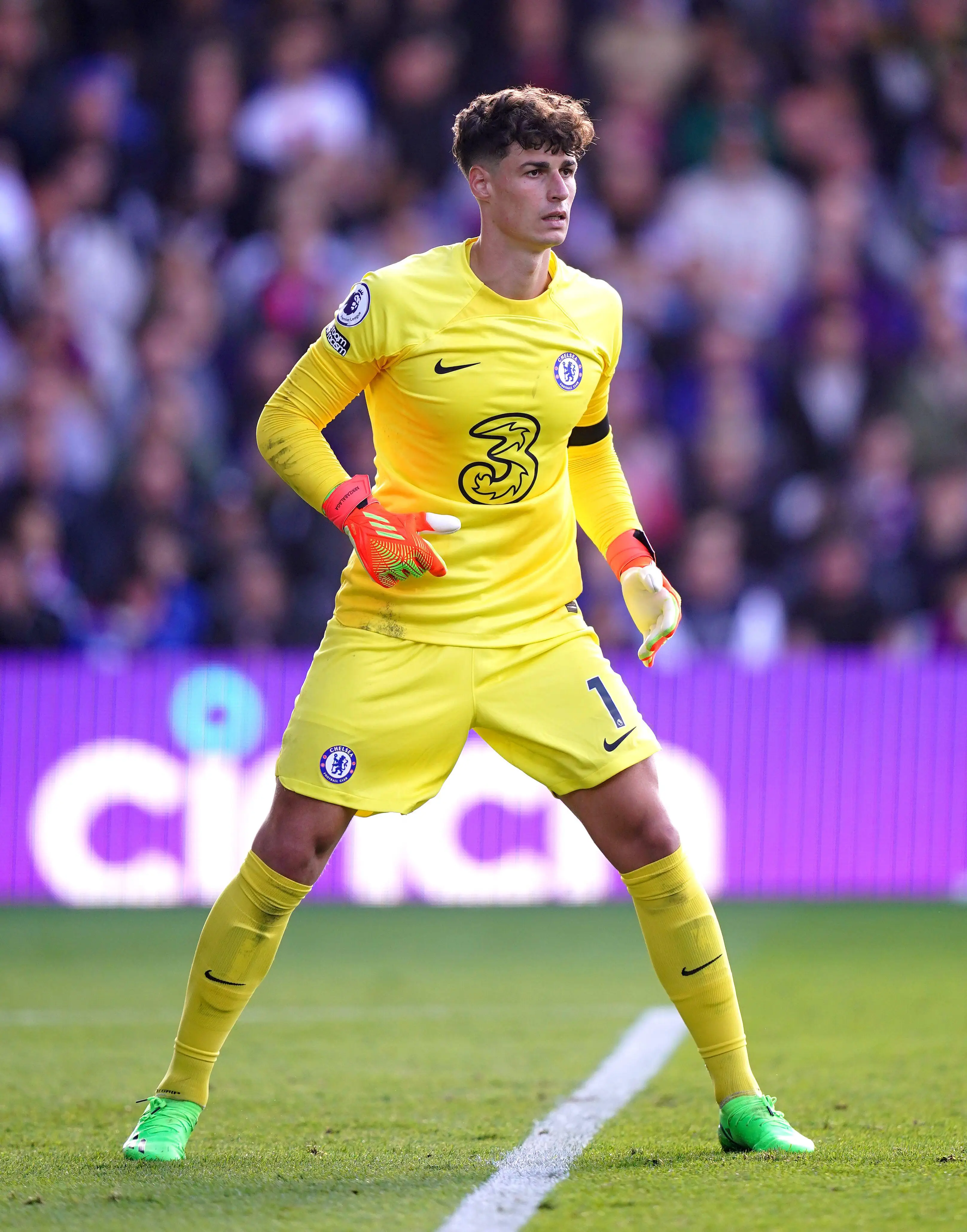 Kepa Arrizabalaga in action for Chelsea vs Crystal Palace. (Alamy)