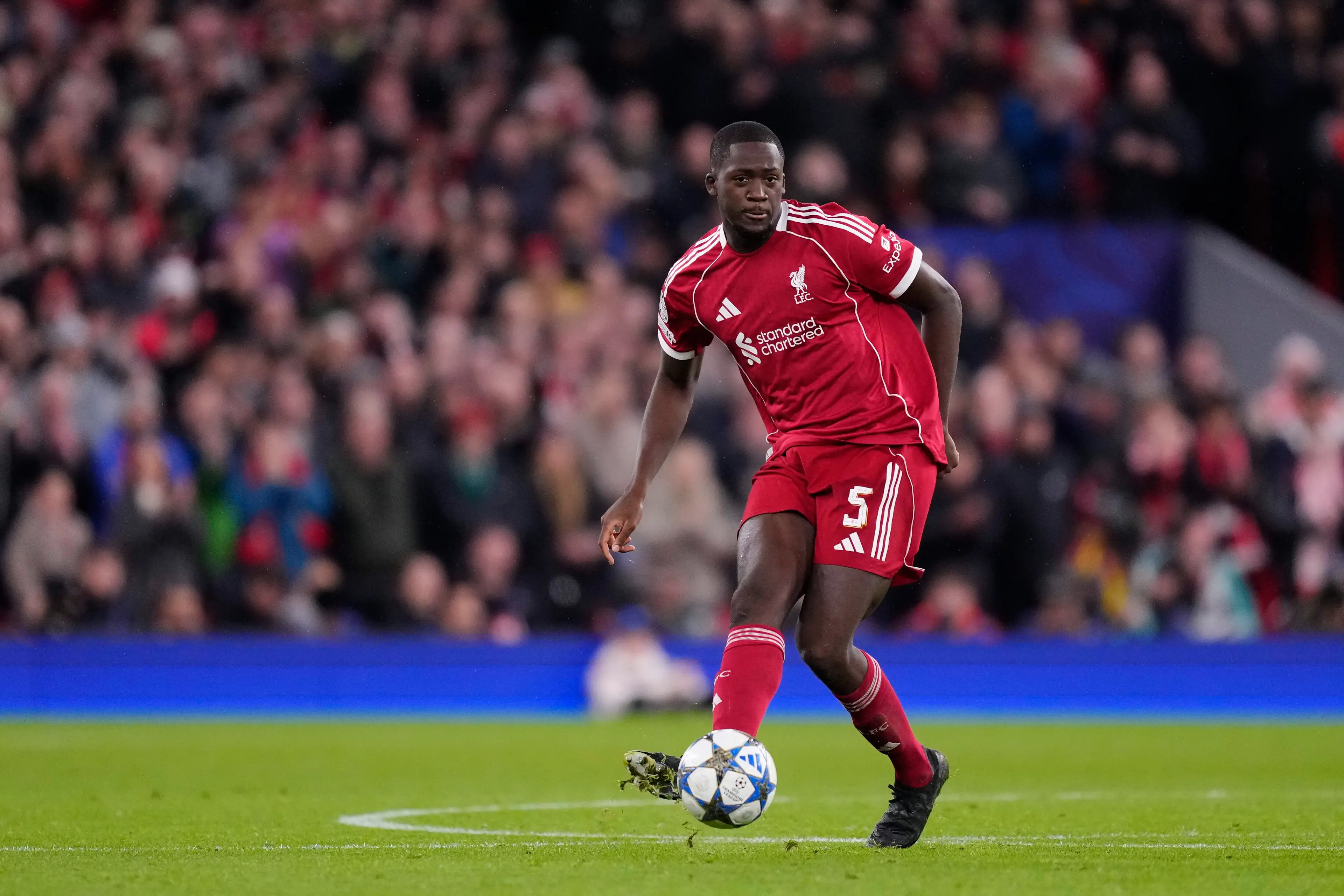 Ibrahima Konate could leave Liverpool at the end of the season. Image: Getty