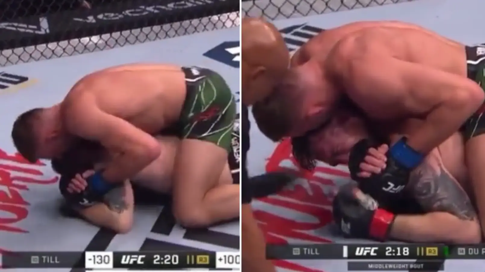 Darren Till loses his third UFC fight in a row, submitted by Dricus du Plessis