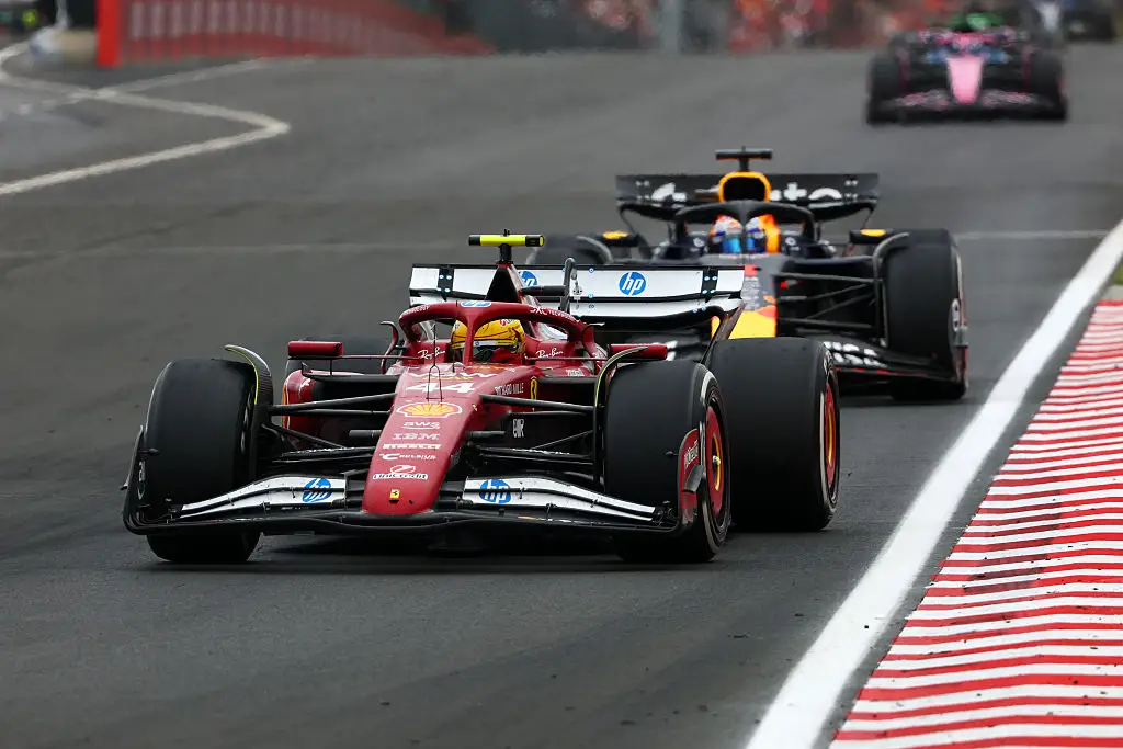Lewis Hamilton and Max Verstappen competed against each other in the Hungarian GP. (Image: Getty)