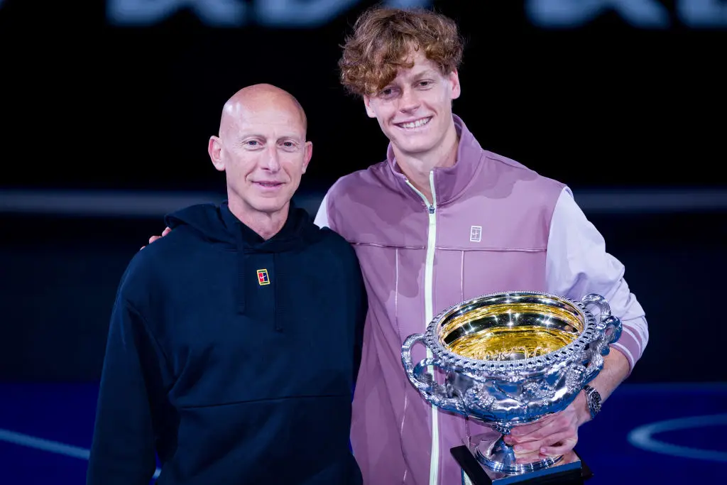 Jannik Sinner reappointed fitness coach Umberto Ferrara in July. (Image: Andy Cheung/Getty Images)