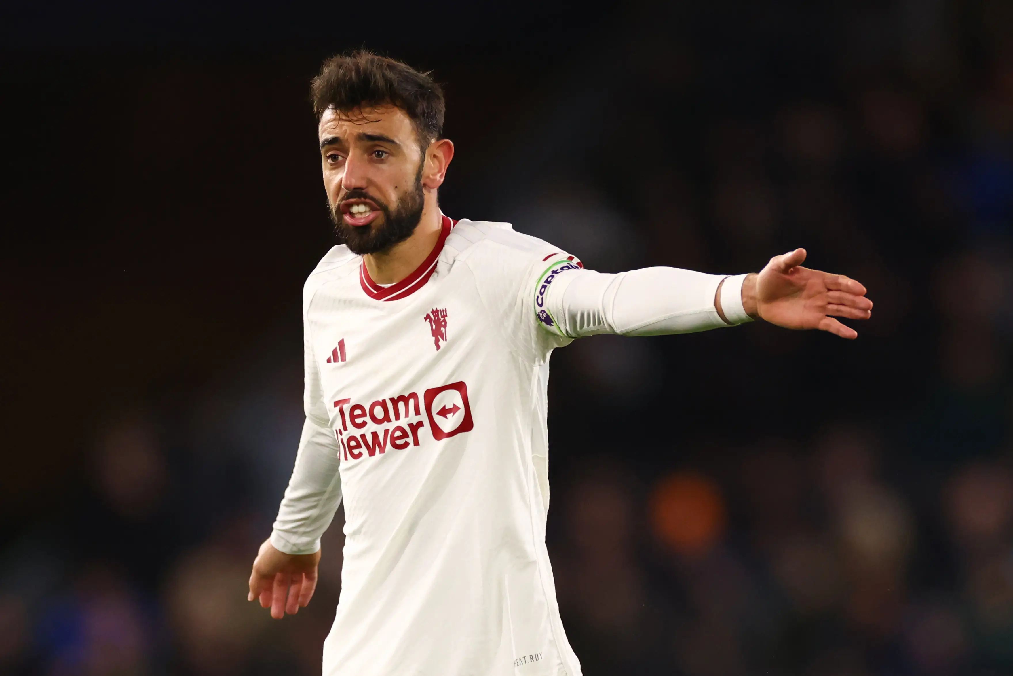 Bruno Fernandes in action for Manchester United