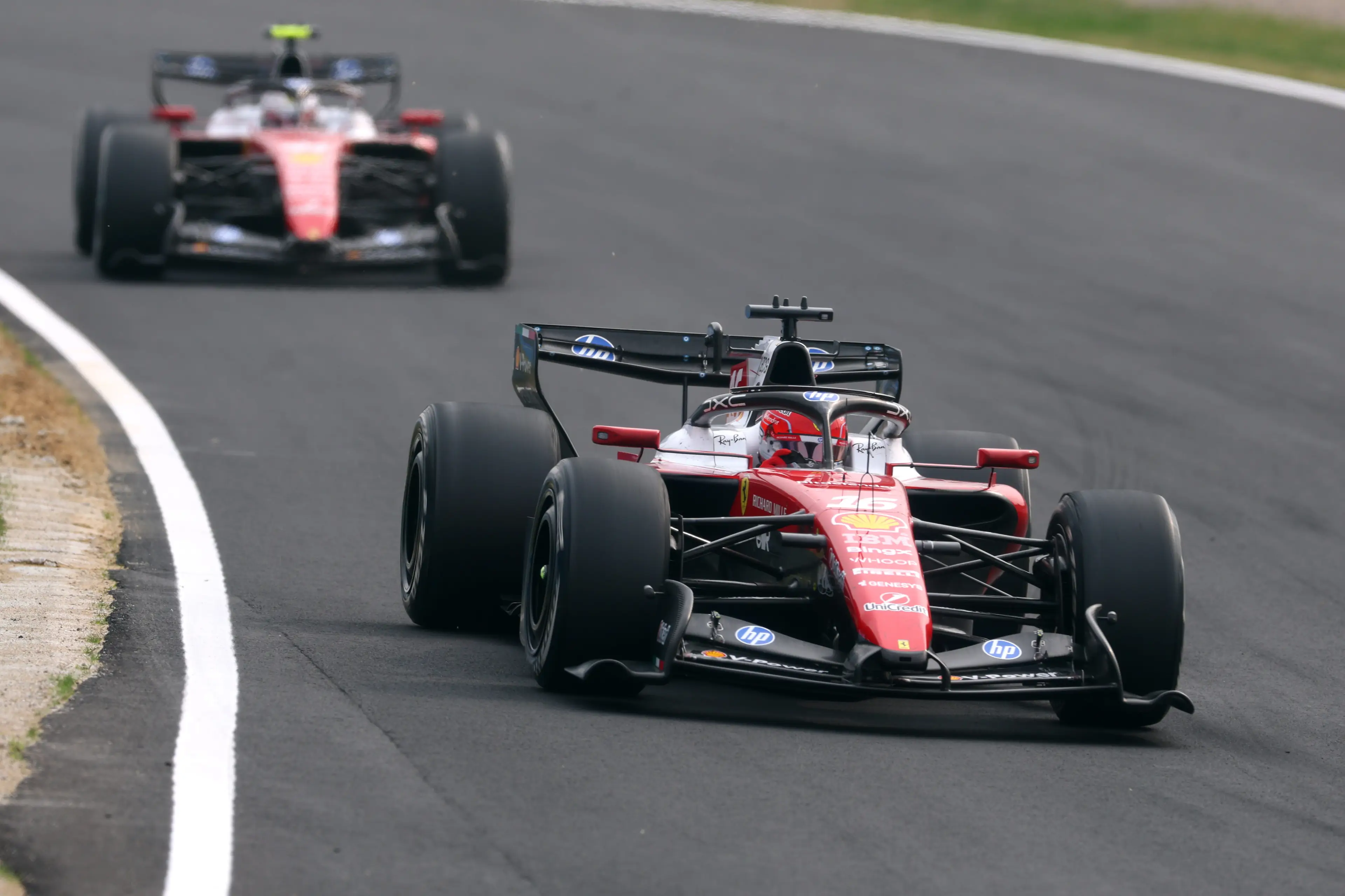 Leclerc and Hamilton have spoken about areas for Ferrari to improve despite their encouraging start to 2026 (Image: Getty)