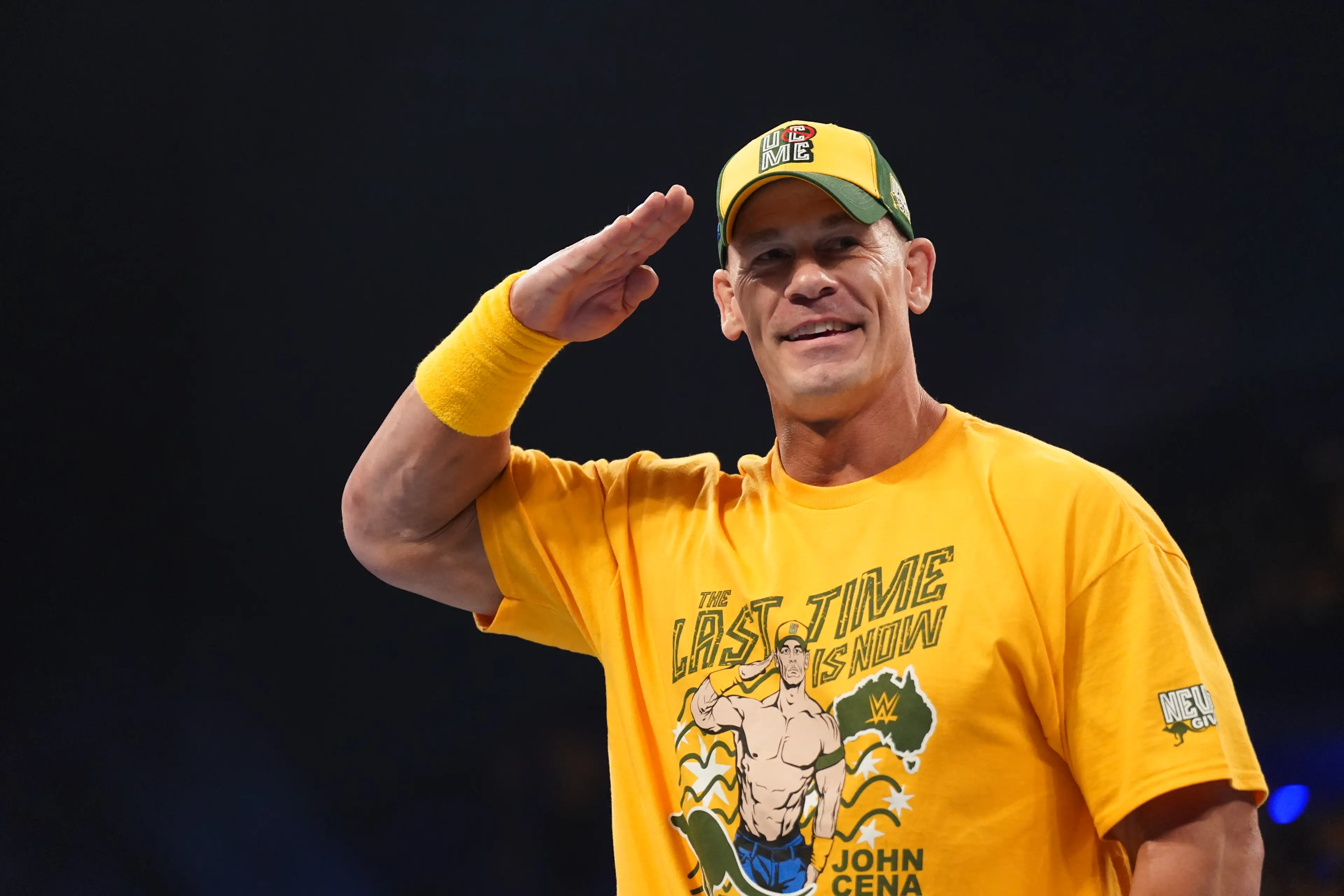 John Cena at WWE Crown Jewel. Image: WWE / Contributor via Getty
