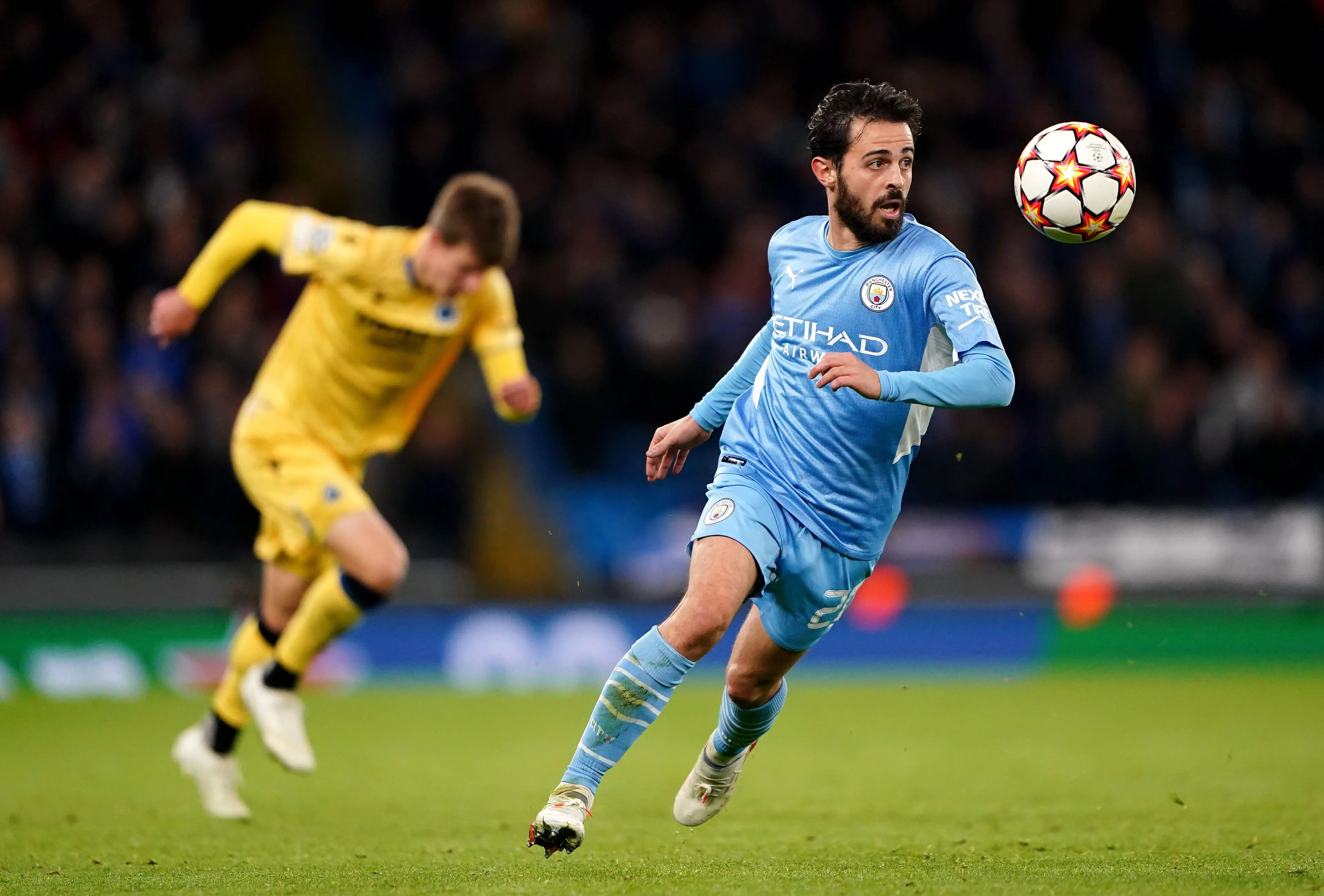Bernardo Silva in action for Manchester City (PA Images / Alamy)