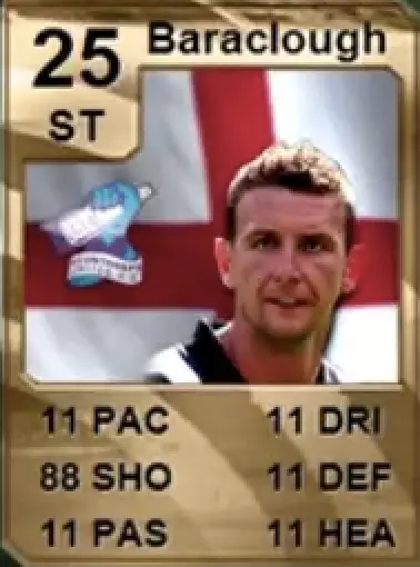 Ian Baraclough's second FIFA 10 card (