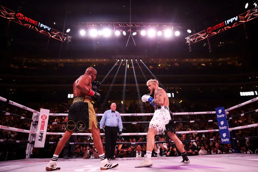 Jake Paul defeated former UFC champion Anderson Silva in a boxing fight in October 2022. (Image: Getty)