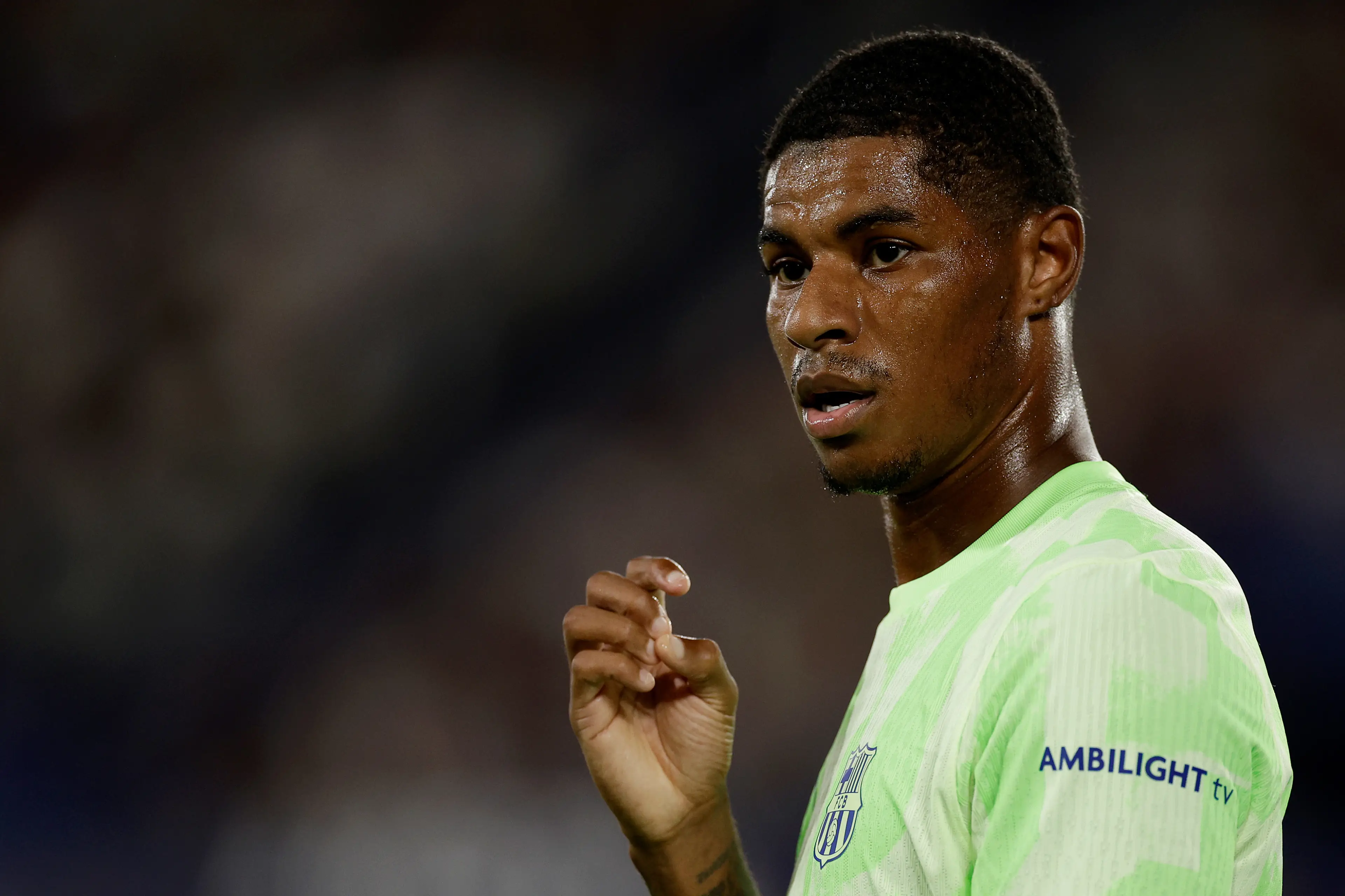 Rashford impressed in the opening stages against Levante. Image credit: Getty