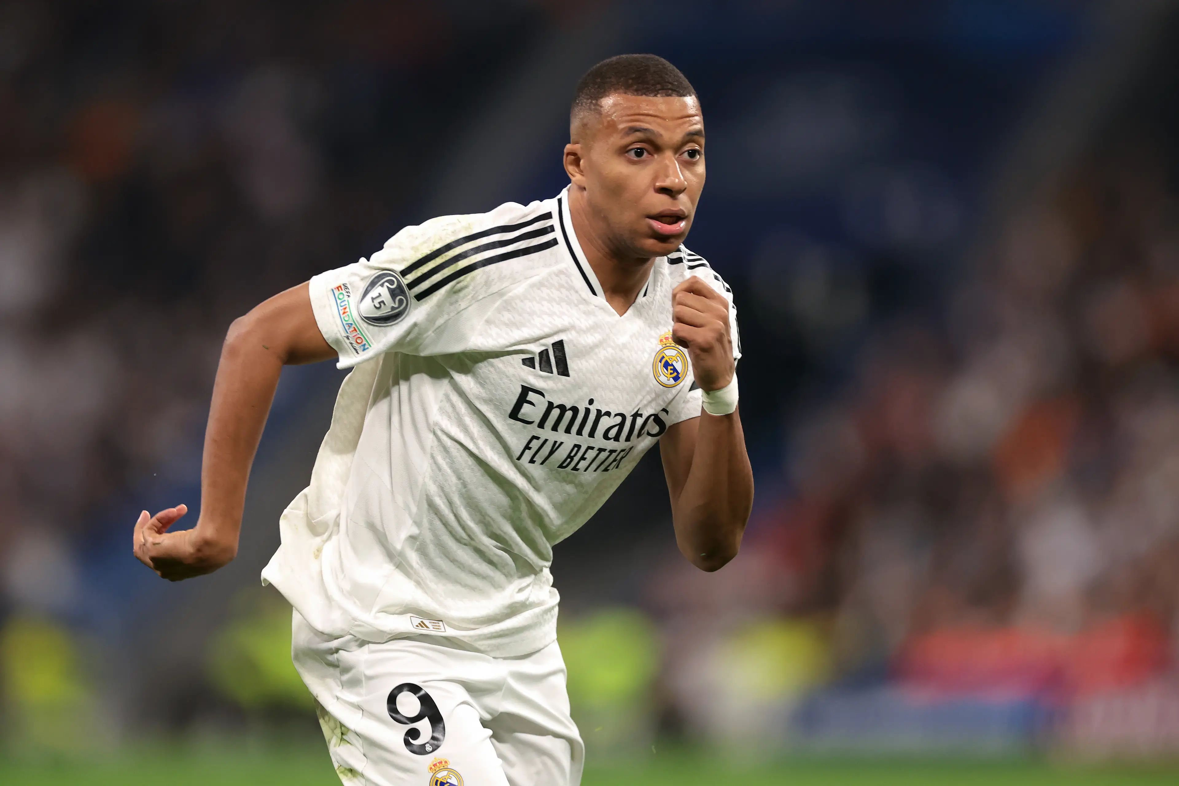 Kylian Mbappe in action for Real Madrid. Image: Getty 