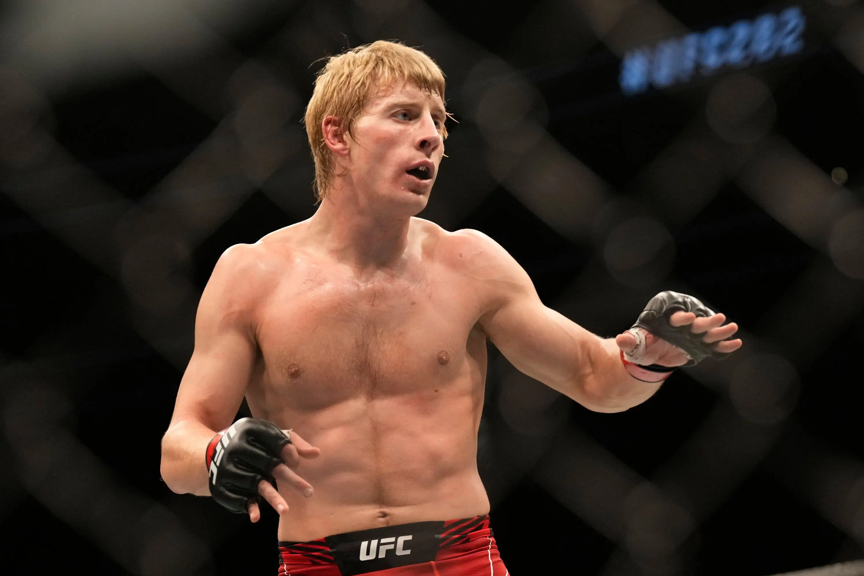 Paddy Pimblett in action for the UFC. Image: Alamy