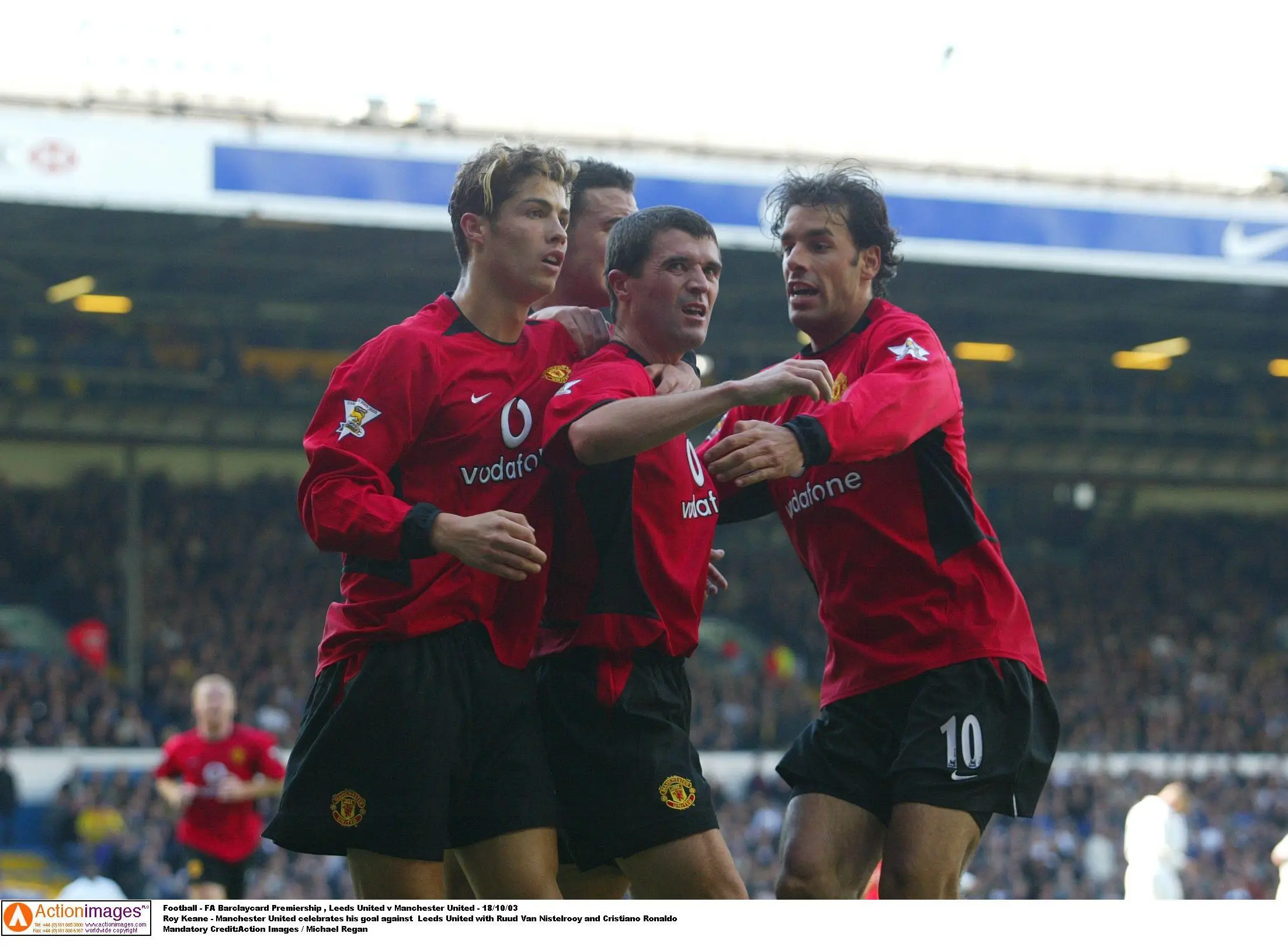 Ronaldo and Keane played together at United. Image: PA Images