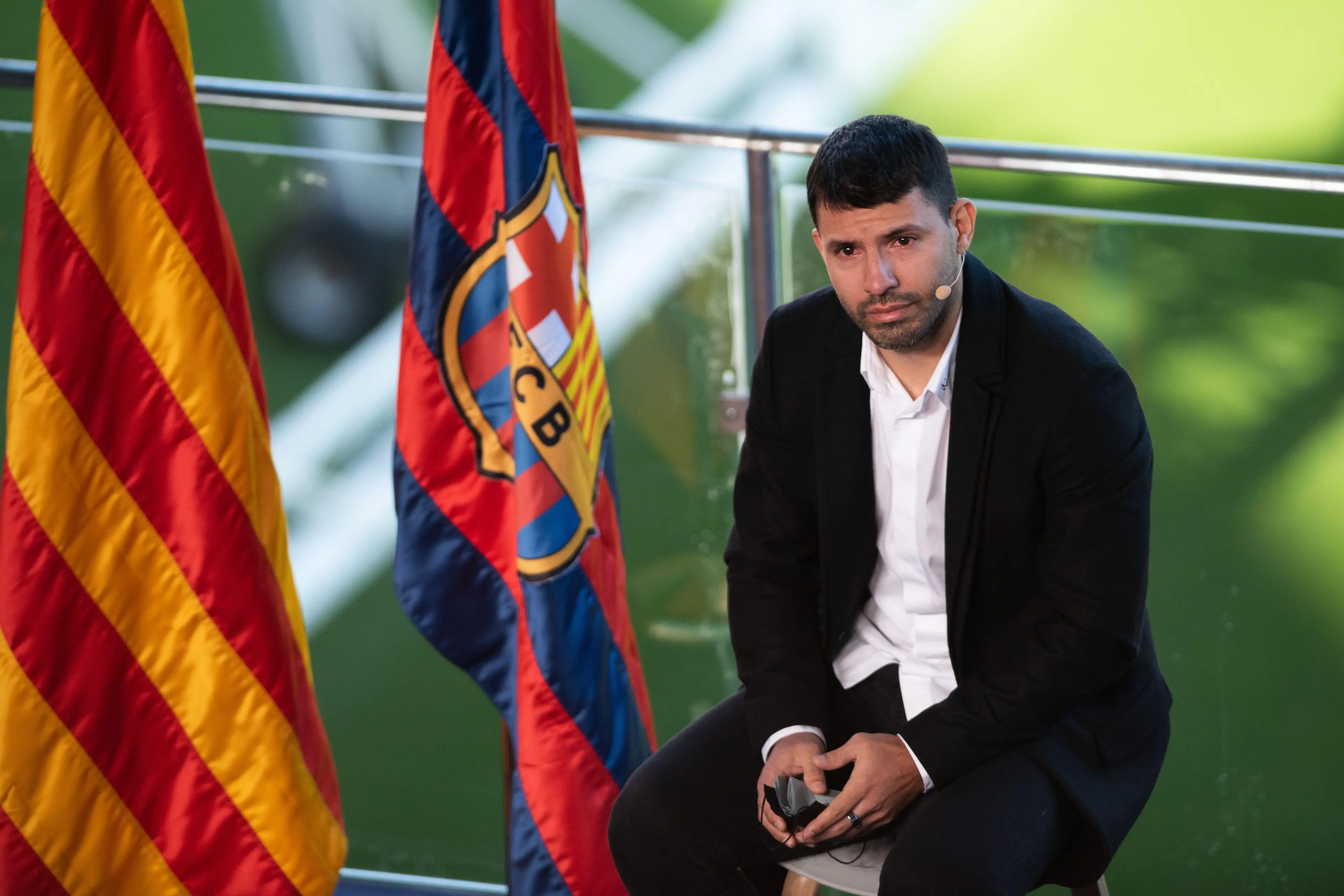 Aguero was forced to retire earlier this month at the age of 33 (Image credit: Alamy)