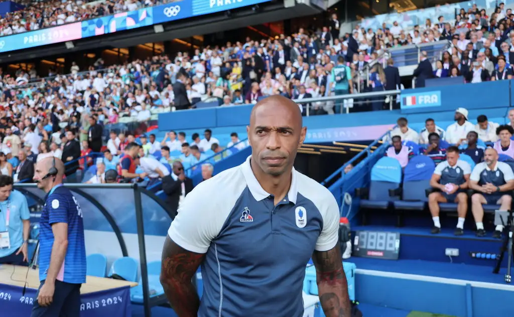 Thierry Henry led France to a silver medal in the 2024 Paris Olympic Games. (Image: Getty)