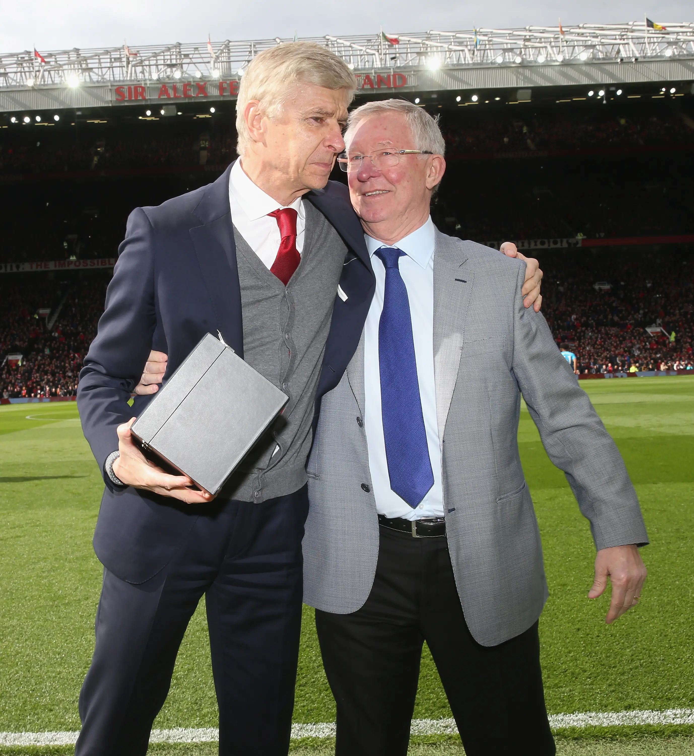 Sir Alex Ferguson wanted to get one over Arsene Wenger. Image: Getty