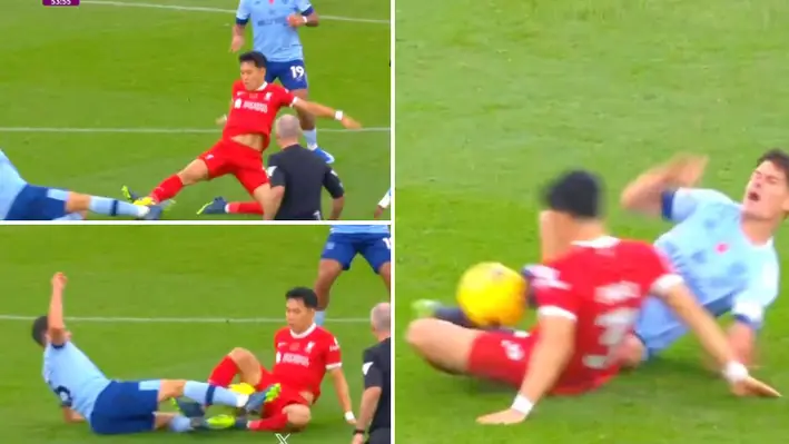 Fans think Liverpool should be down to 10 men after 'clear red card' challenge vs Brentford