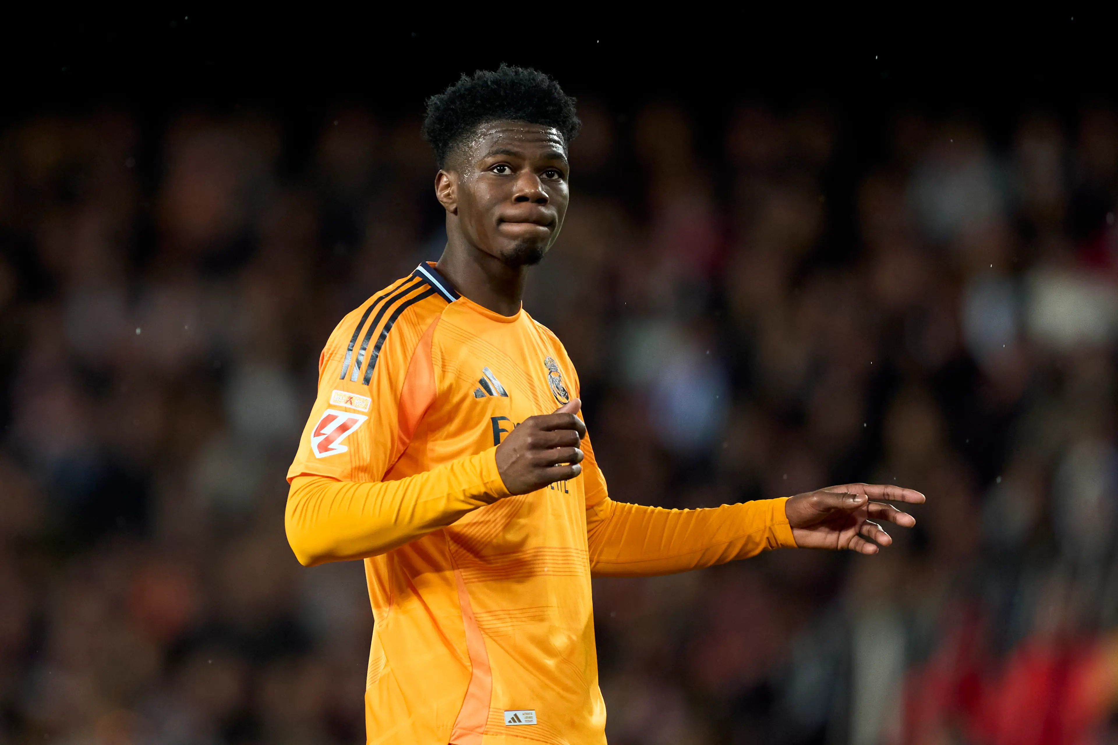 Aurelien Tchouameni is a target for both City and Liverpool. Image: Getty