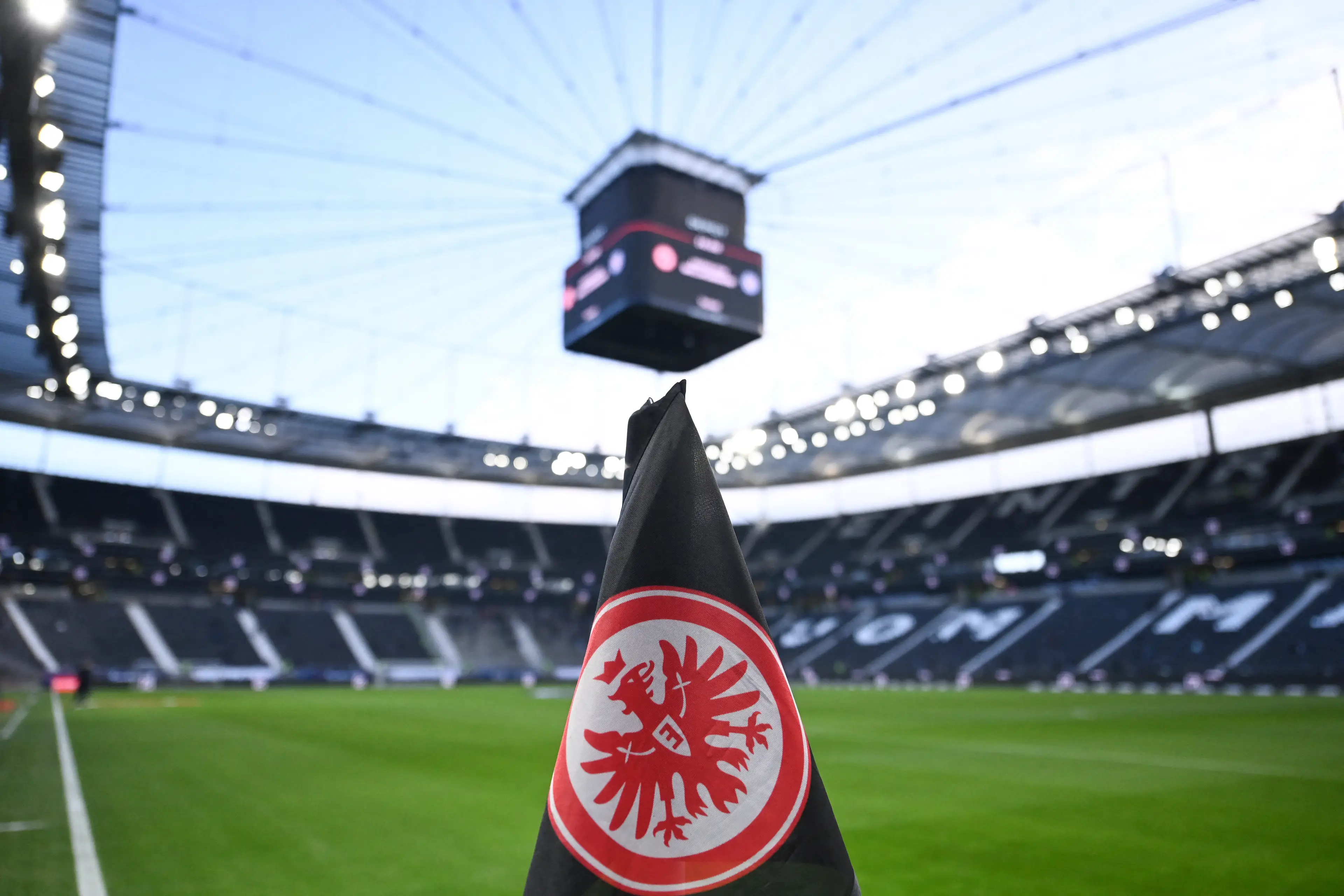 Eintracht Frankfurt fans have been banned from travelling for their Champions League clash vs Napoli. Image: Getty