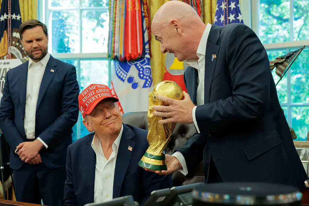 Donald Trump and Gianni Infantino (Image: Getty)