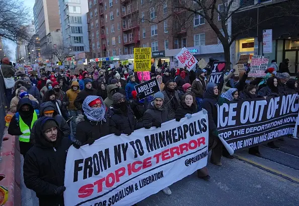 Protests have continued in Minnesota following the killing of Alex Pretti (Image: Getty)