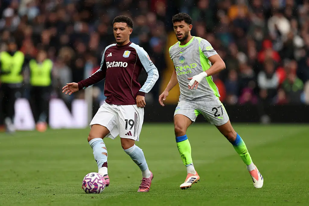 Sancho failed to impress during his appearance vs Manchester City. (Image: Dan Mullan/Getty Images)