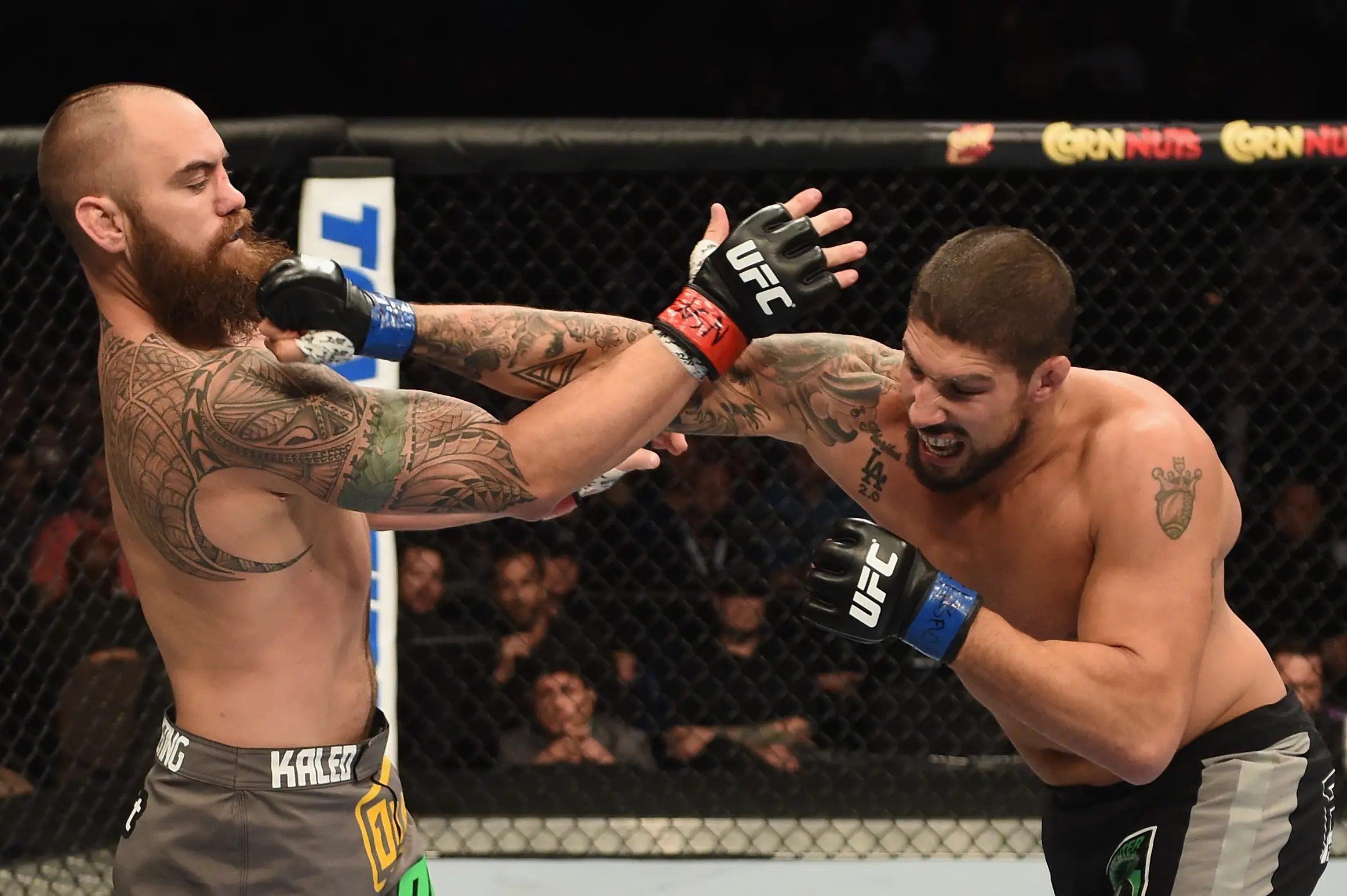 Brendan Schaub punches Travis Browne (Image: Getty)