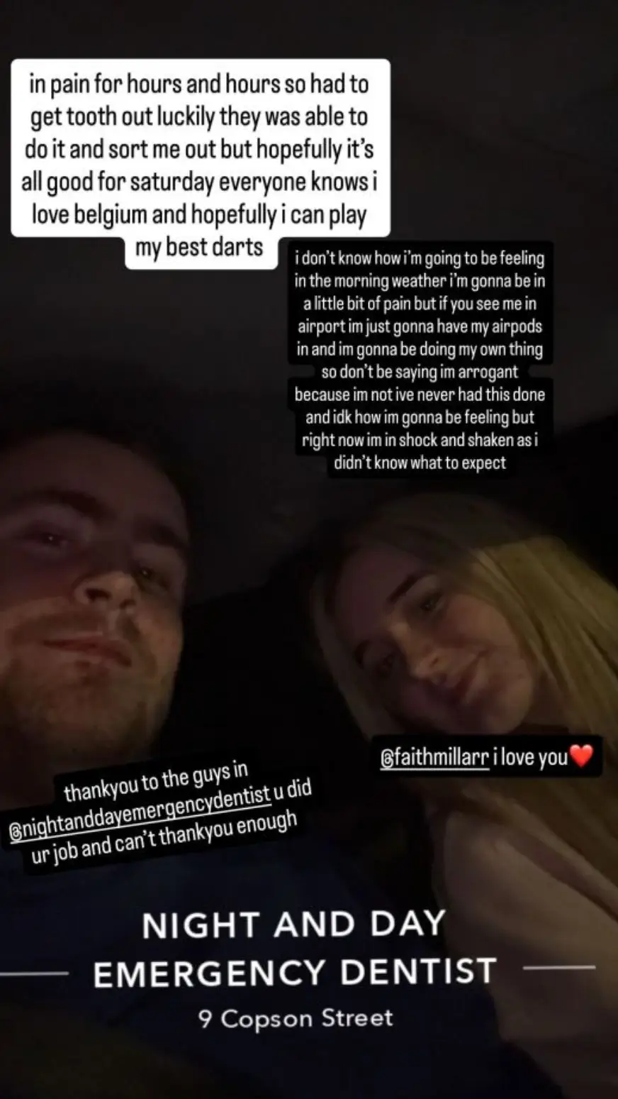 Luke Littler posted on social media (Credit:Luke Littler)