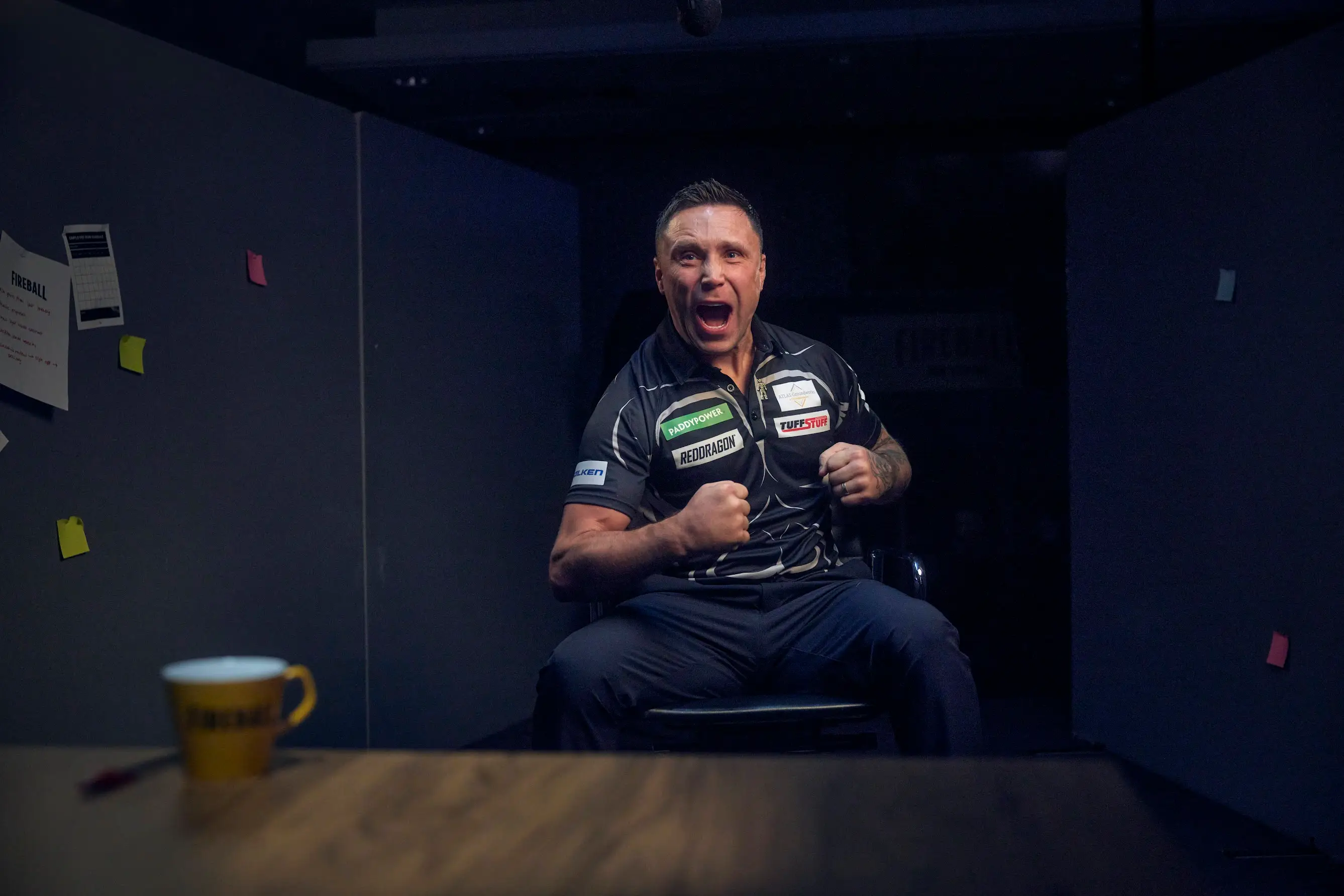 Gerwyn Price is part of Fireball's 'Final Boss' campaign (Image: Tom Harrison Photography)