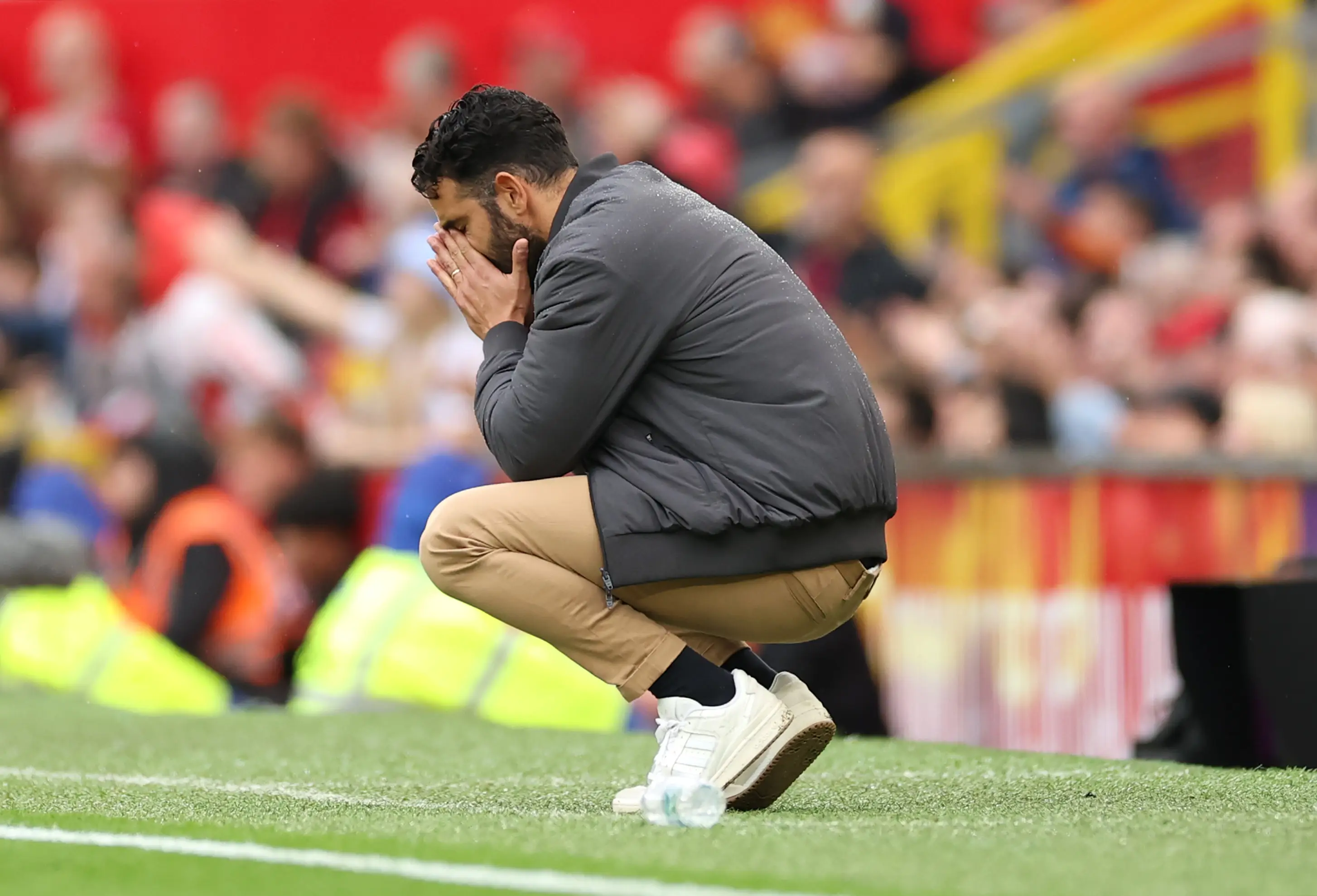 Amorim pictured during Saturday's clash against Burnley. Image credit: Getty