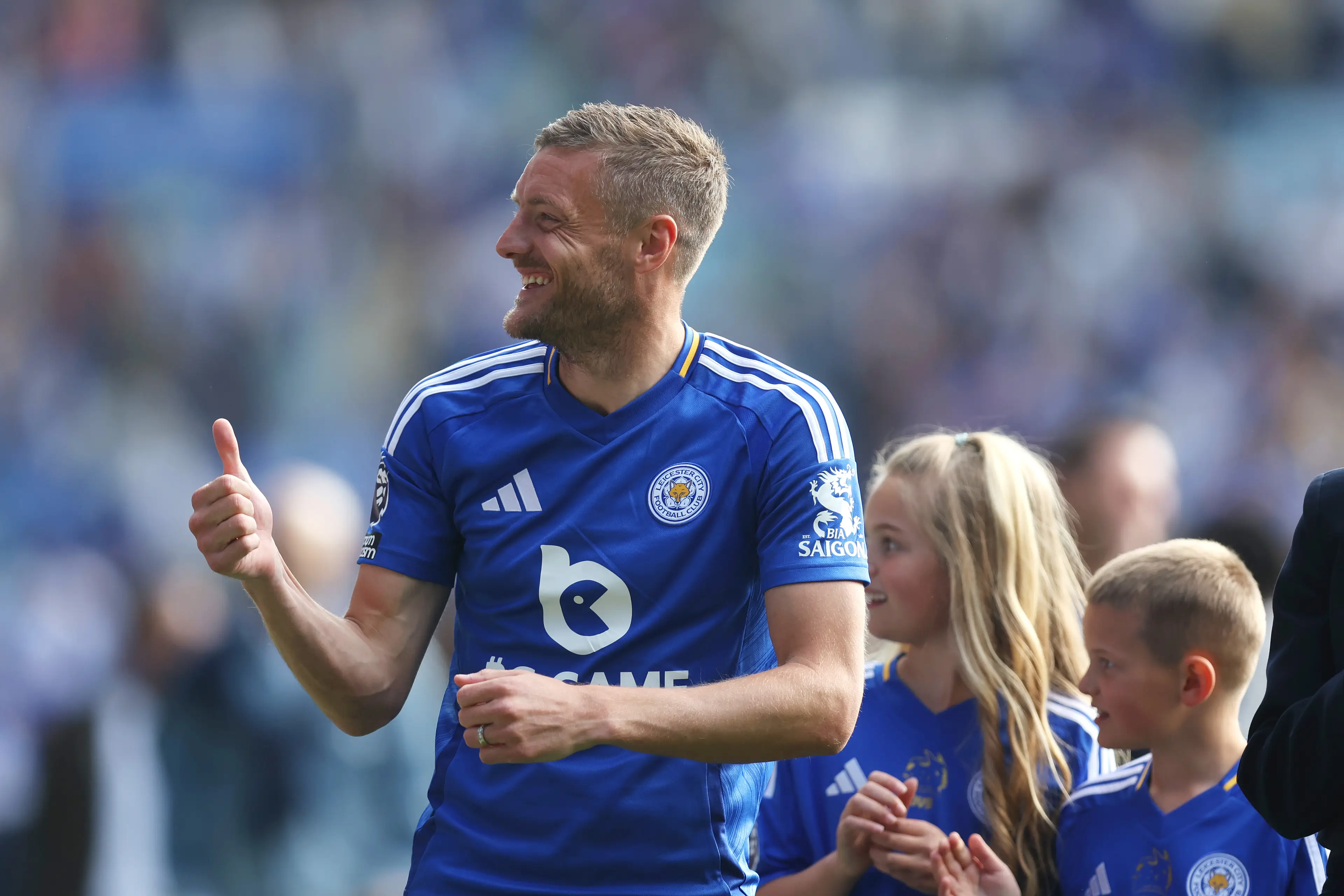 Jamie Vardy ended his legendary Leicester City spell earlier this summer. Image: Getty 