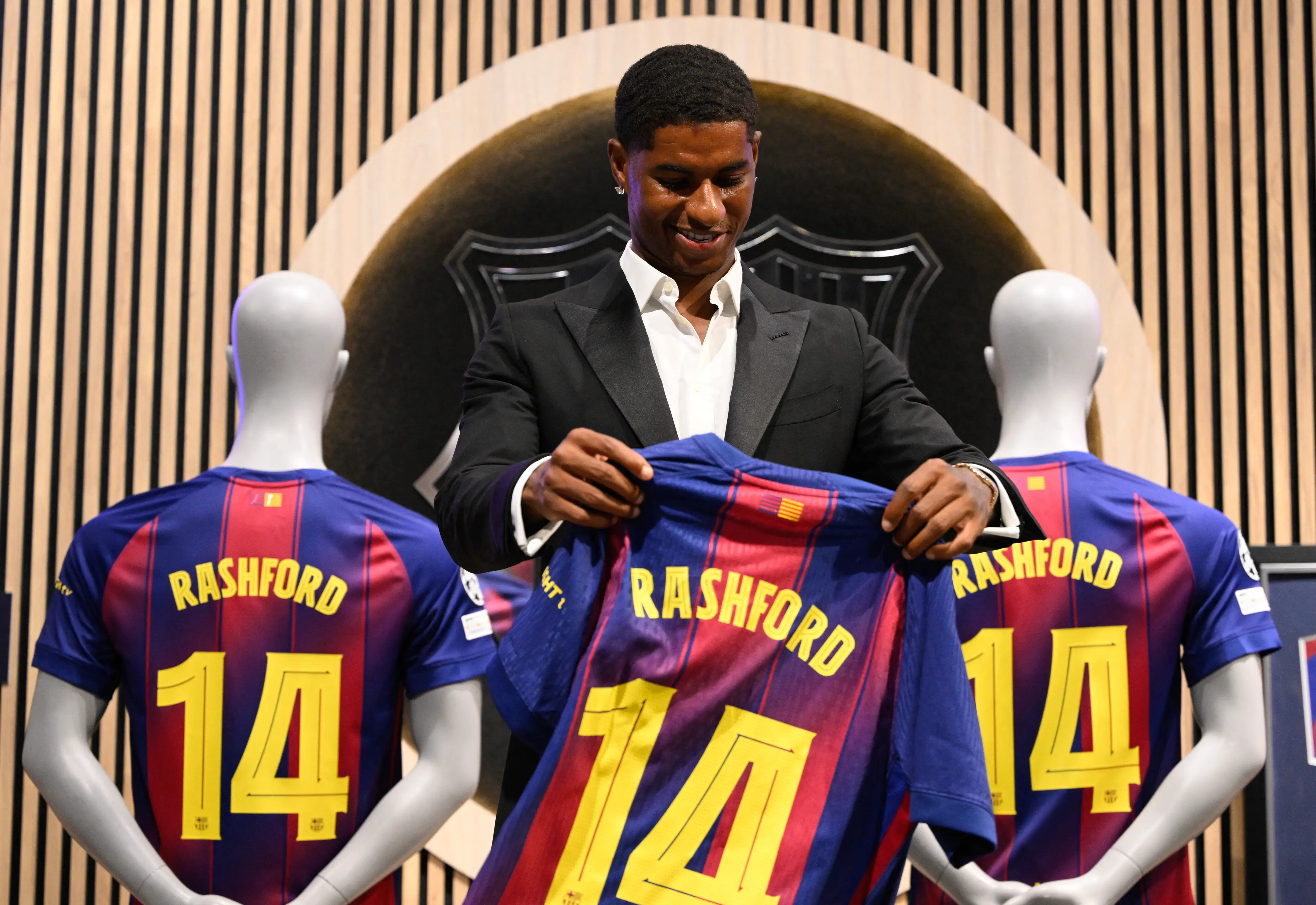 Marcus Rashford is Barcelona's new number 14. (Image: Getty)
