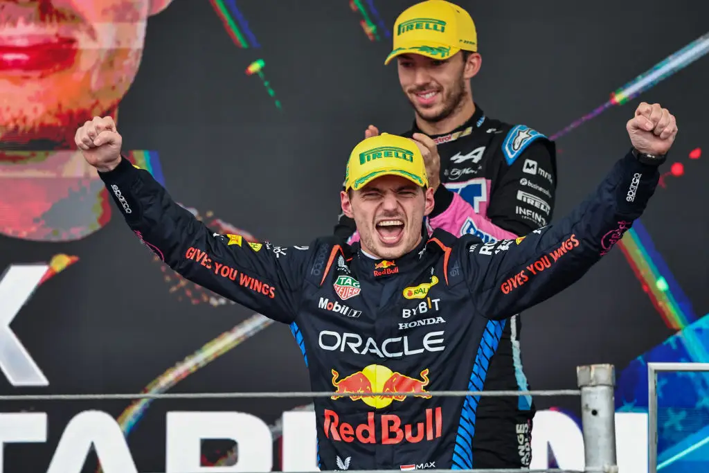 Max Verstappen incredibly came from 17th to win the Brazilian GP. (Image: Getty)