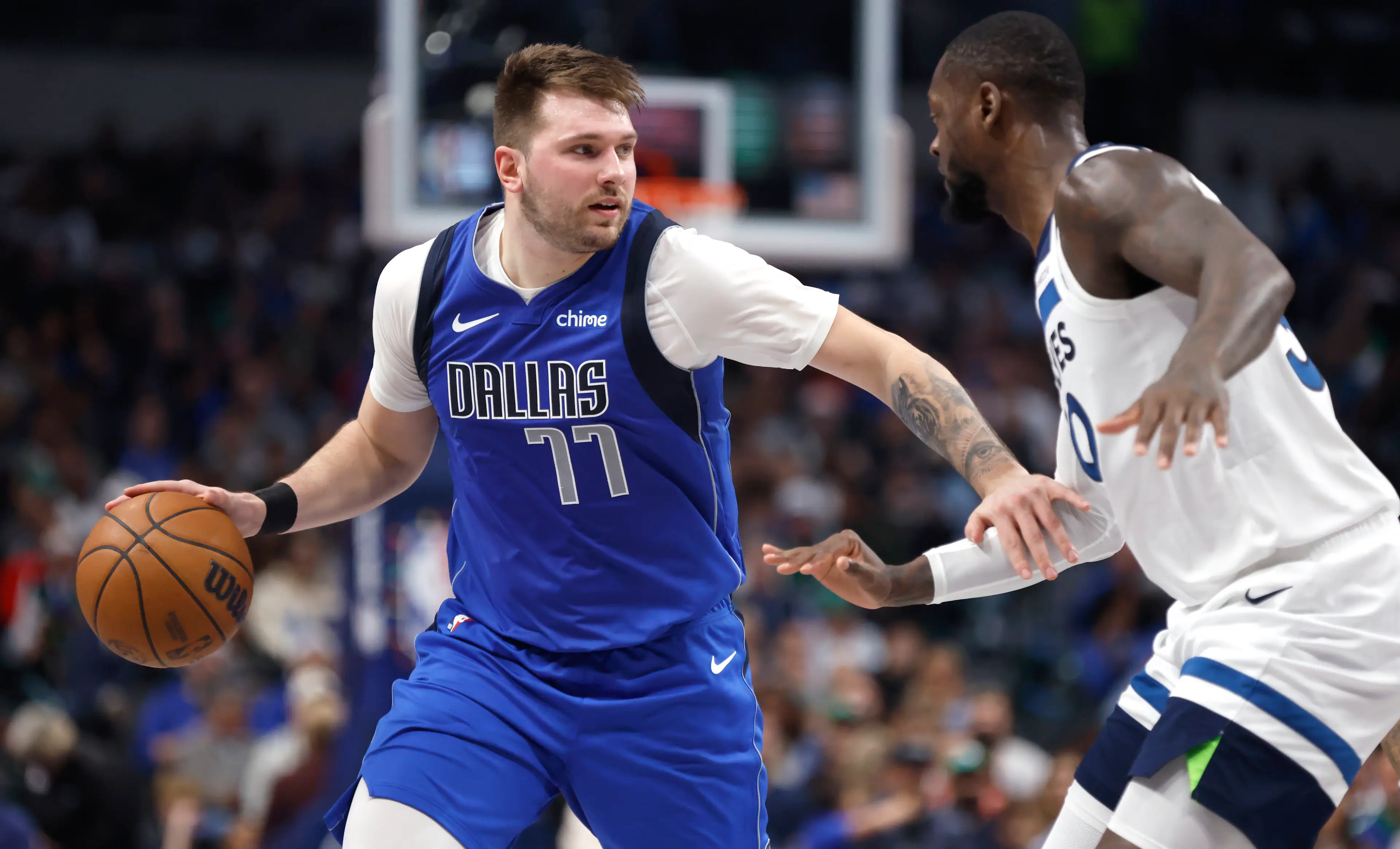 Luka Doncic has made a shock trade to LA Lakers. Image: Getty