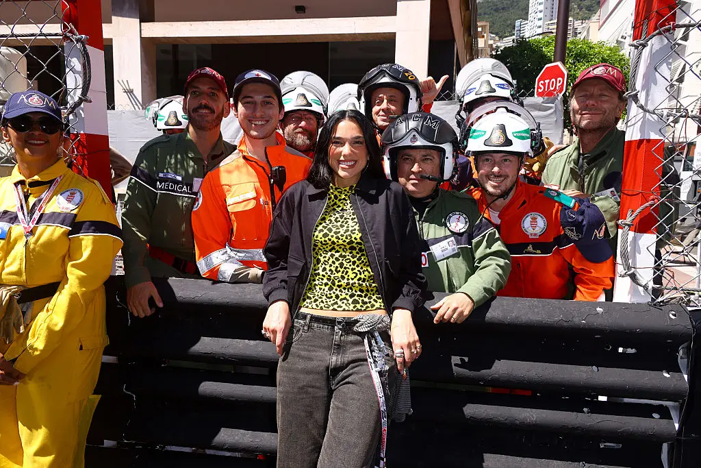 Celebrities such as Dua Lipa attended the 2025 Monaco Grand Prix (Getty Images/Marc Piasecki)