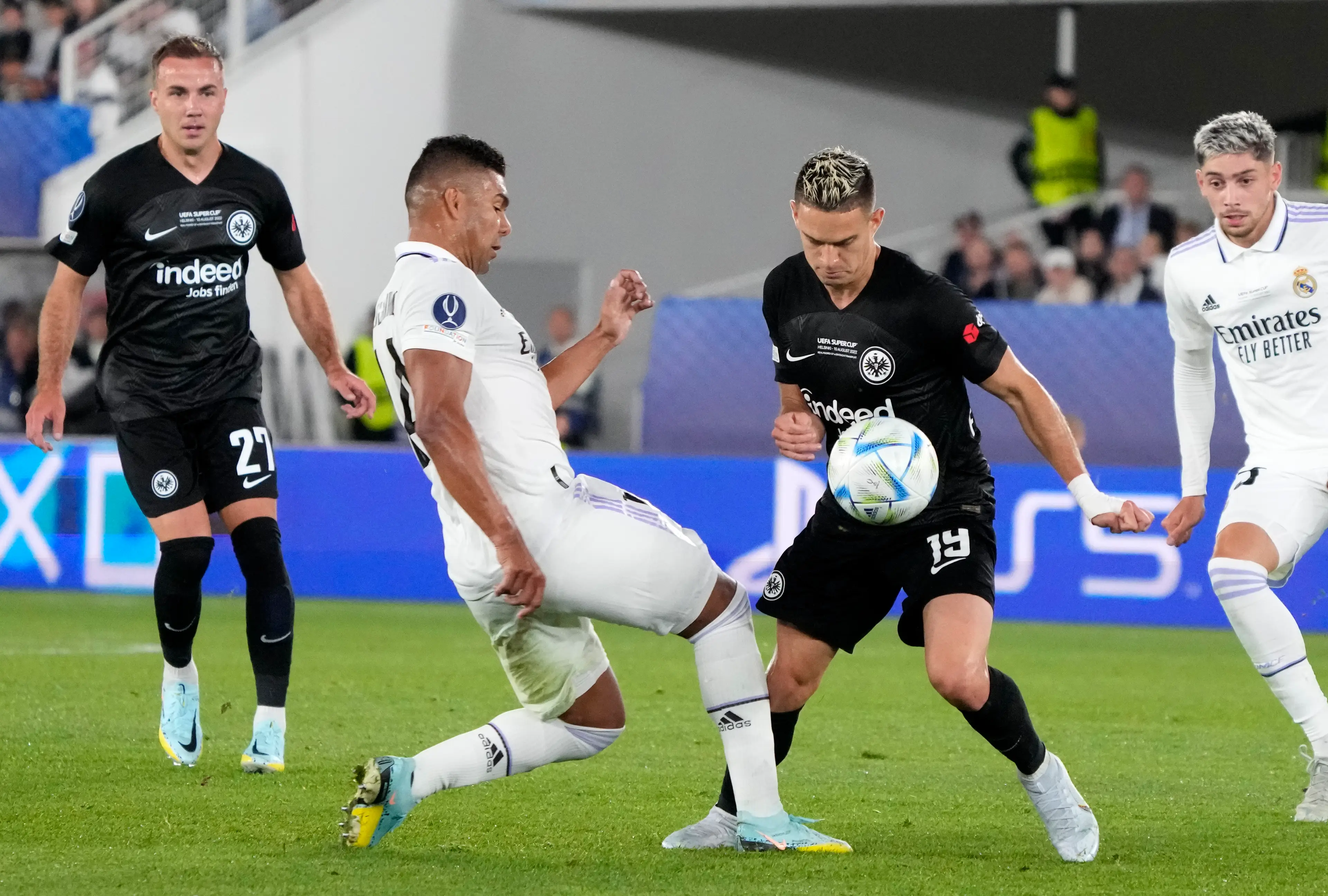 Casemiro in action against Eintracht Frankfurt. (Image
