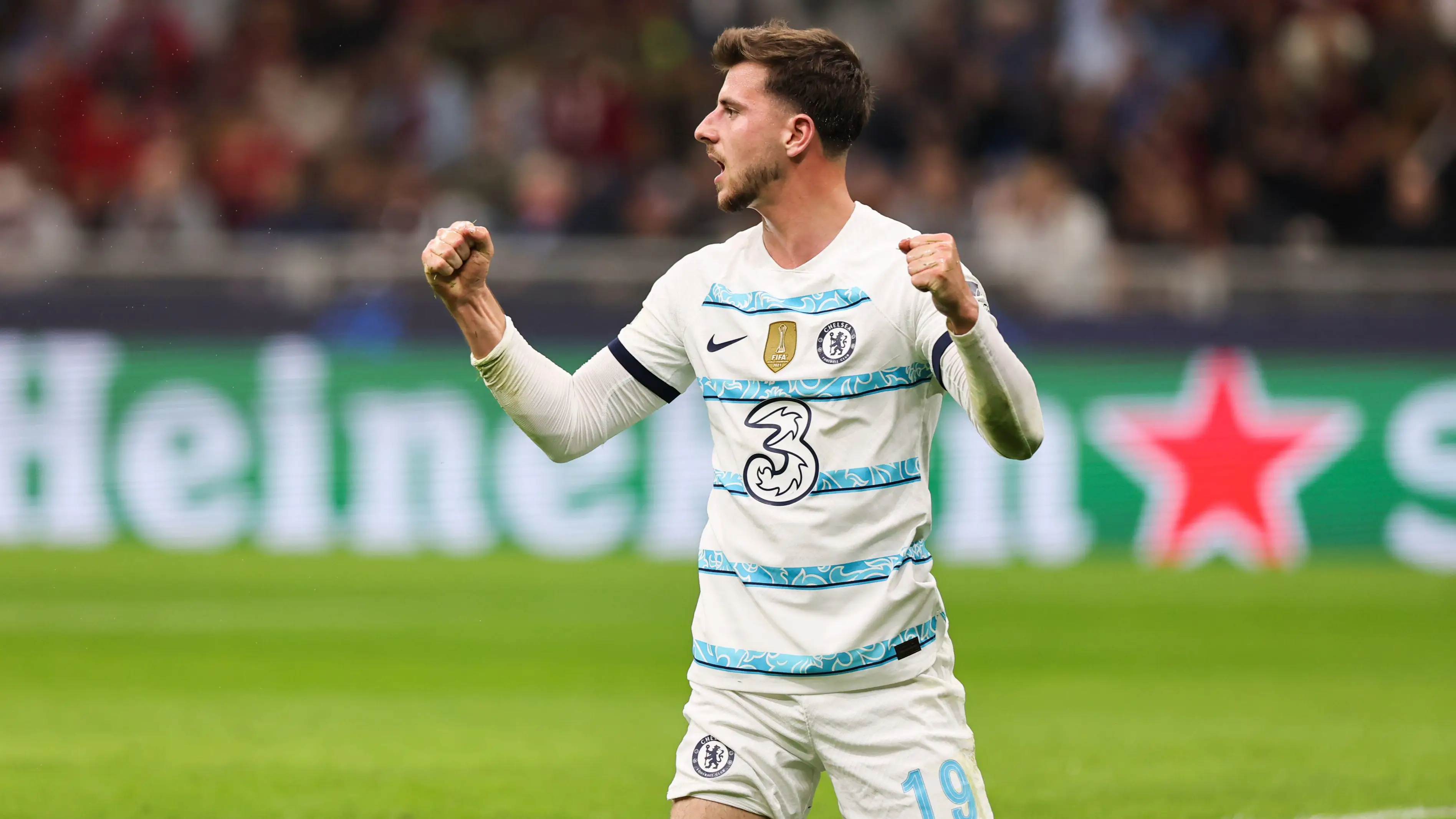 Mason Mount against AC Milan. (Alamy)