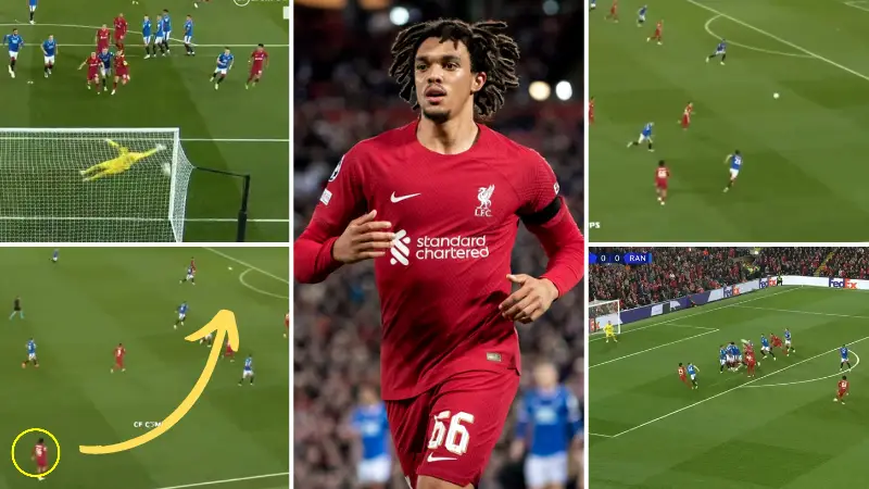 Trent Alexander-Arnold's individual highlights against Rangers are brilliant, he should be at the World Cup