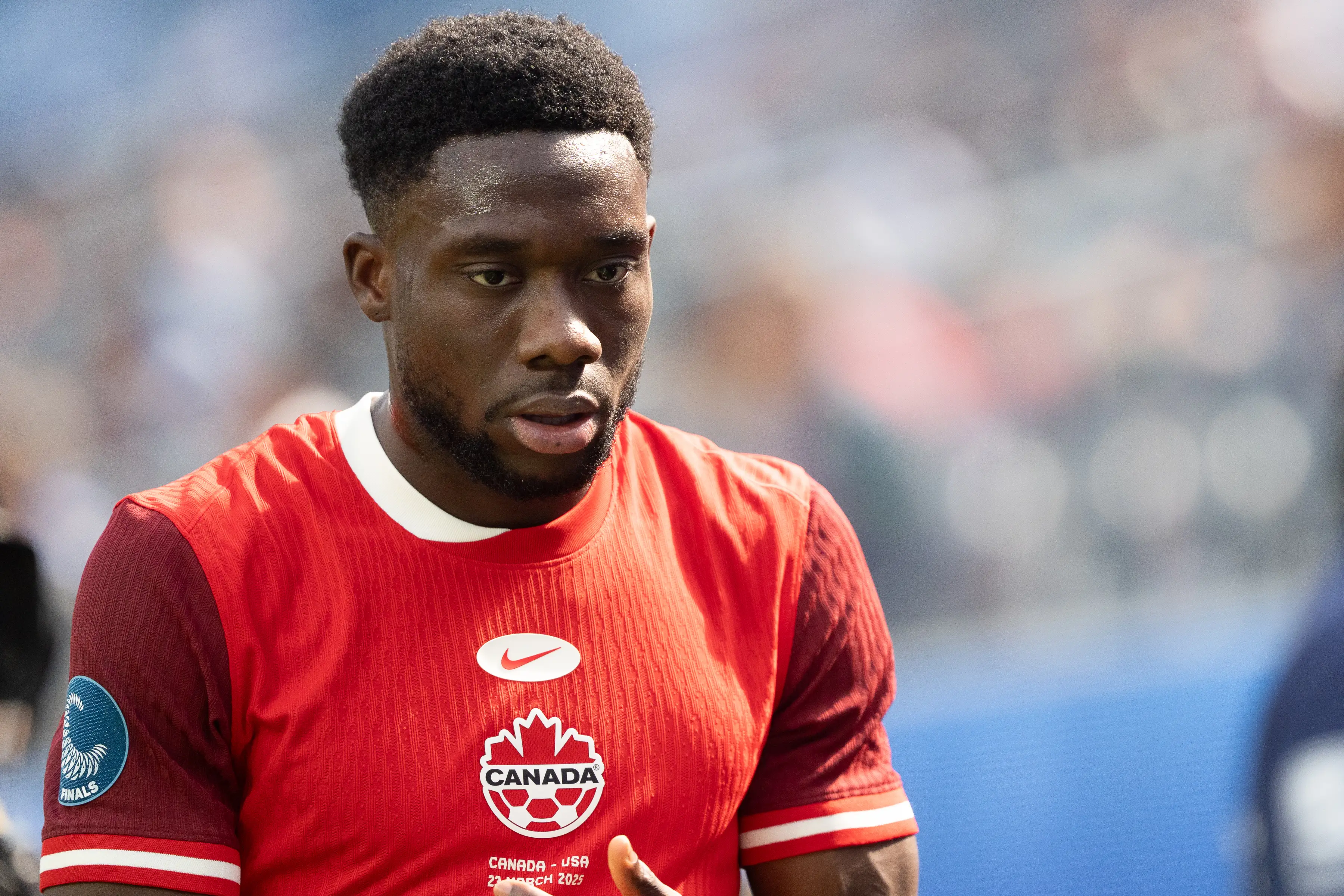 Davies suffered the injury on international duty with Canada (Image: Alexis Quiroz/Jam Media/Getty Images)