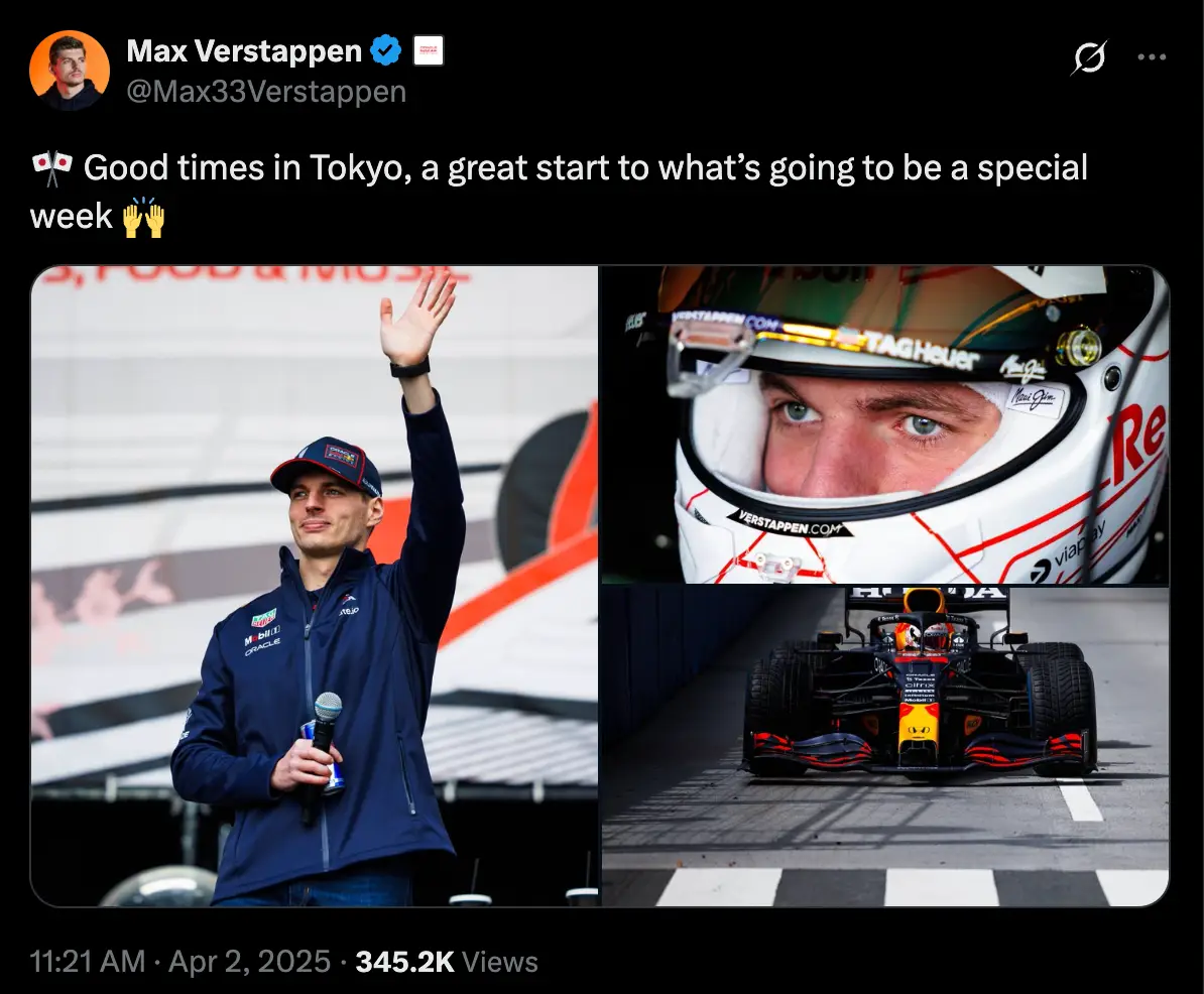 Image: Twitter/@Max33Verstappen