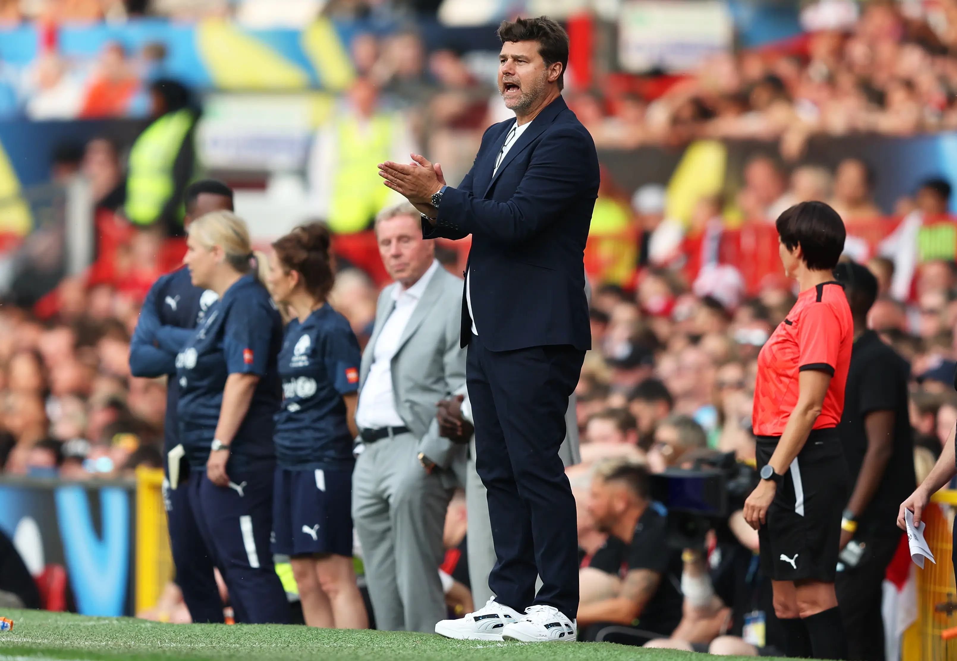 Mauricio Pochettino during Soccer Aid. Image: Getty