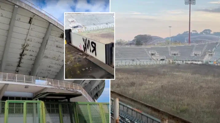 Abandoned stadium which hosted some of world football's biggest names is now completely unrecognisable