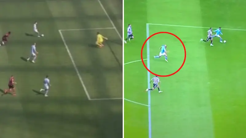 Phil Foden decides against passing to Erling Haaland for simple tap-in yet again