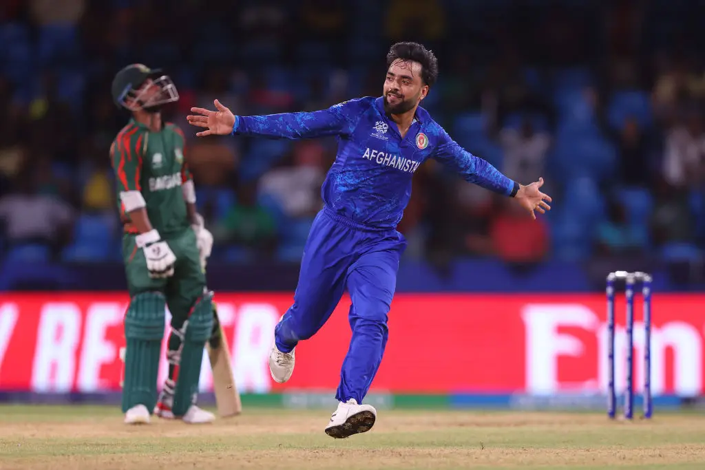 Rashid Khan in action for Afghanistan (Credit:Getty)
