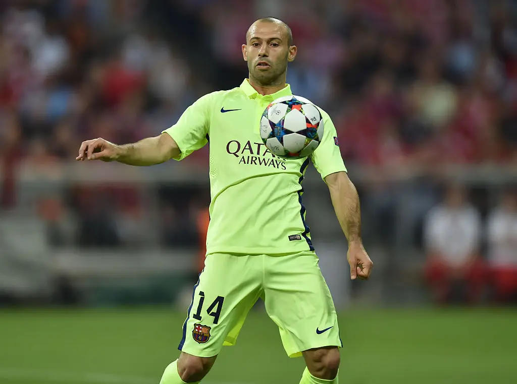 Javier Mascherano played for Barcelona in 2014 (Credit:Getty)