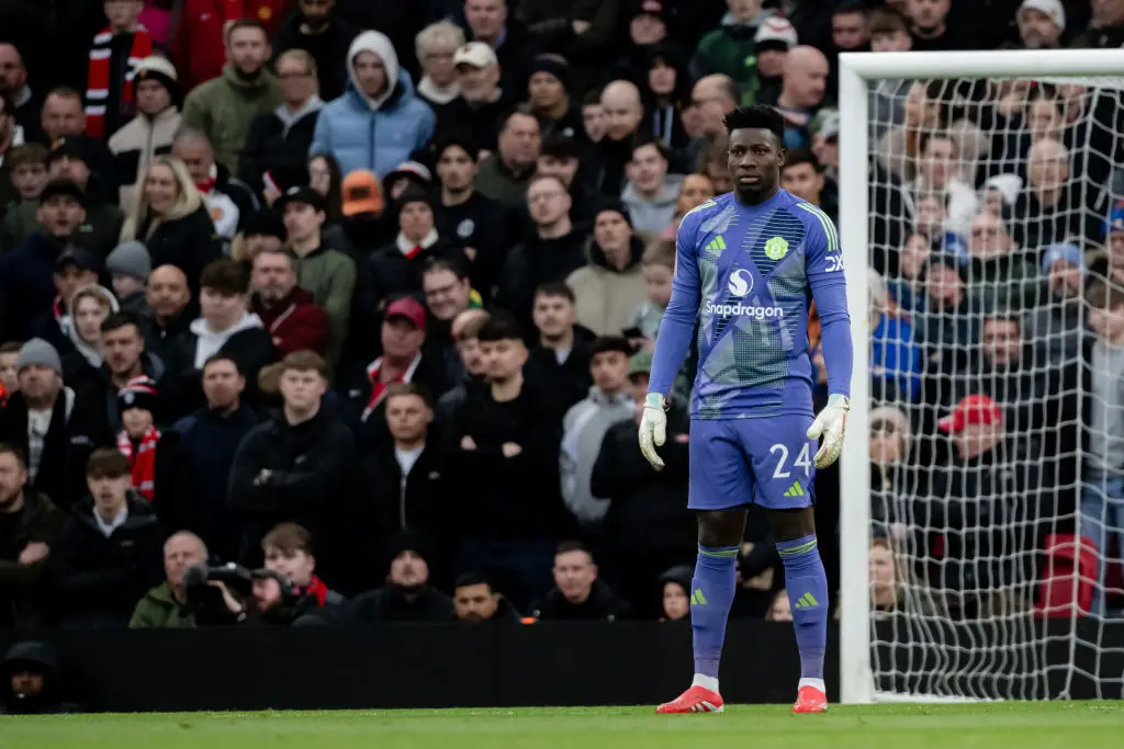 Andre Onana has struggled so far this season for Manchester United. (Image: Getty)