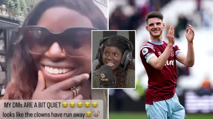 Eni Aluko claims her Declan Rice transfer theory was right and slams 'sexist, racist and misogynistic' abuse